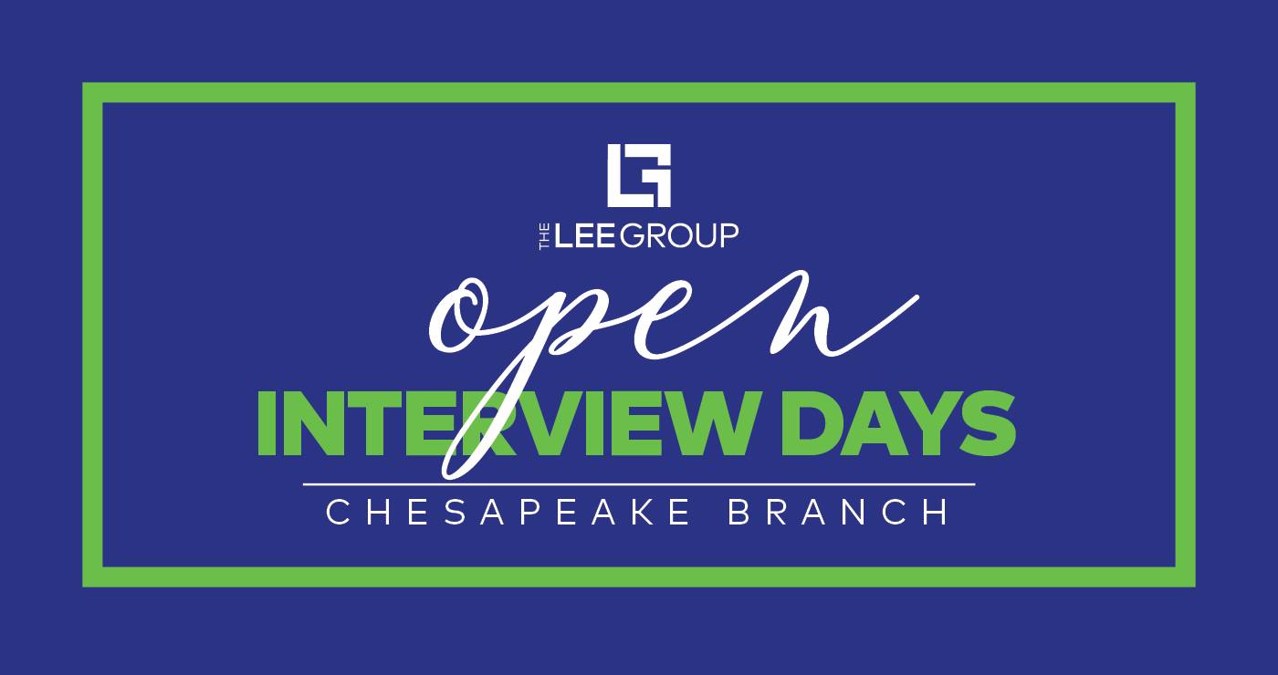 The Lee Group Open Interview Days Graphic